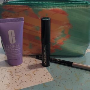 Clinique Makeup Set with Purple and Black Accents